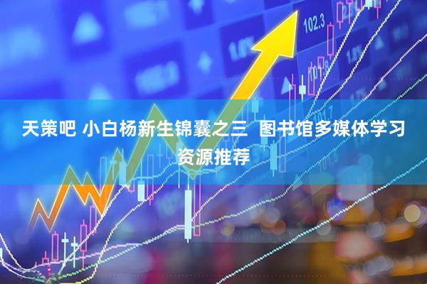 天策吧 小白杨新生锦囊之三  图书馆多媒体学习资源推荐