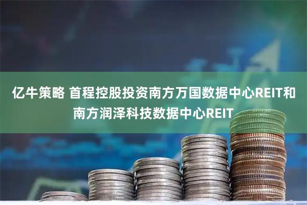 亿牛策略 首程控股投资南方万国数据中心REIT和南方润泽科技数据中心REIT